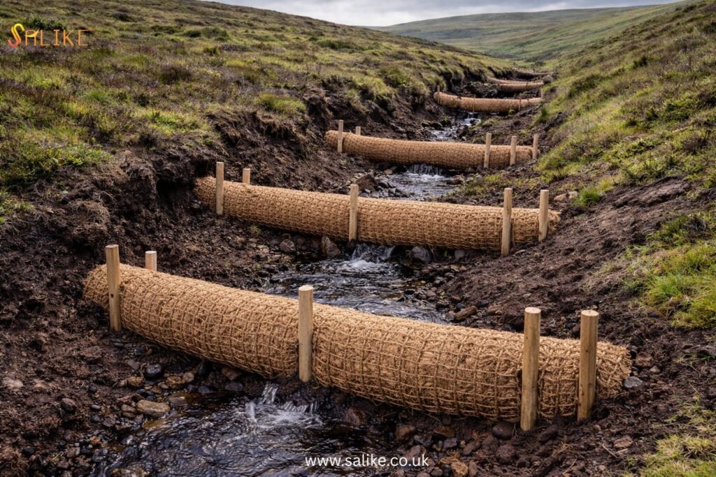 Supporting UK Peatland Restoration through Engineered Coir Systems