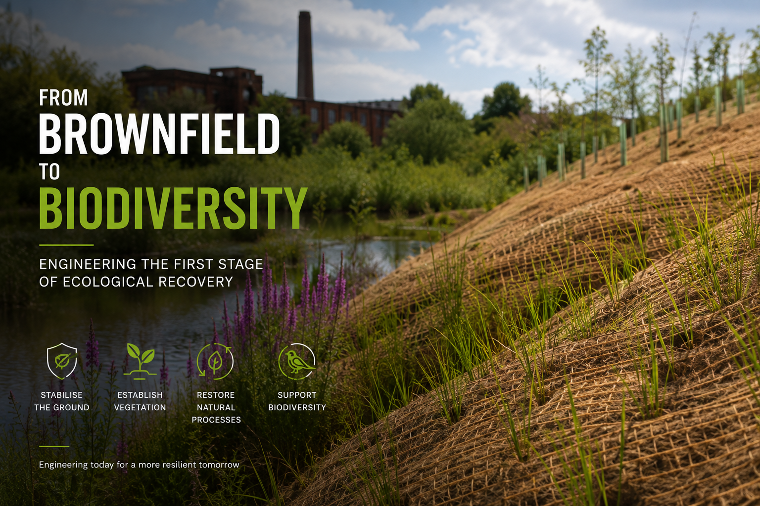 From Brownfield to Biodiversity: Engineering the First Stage of Ecological Recovery